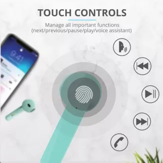 TRUST Primo Touch Bluetooth vezeték nélküli fülhallgató - minta TRUST Primo Touch Bluetooth vezeték nélküli fülhallgató - minta
