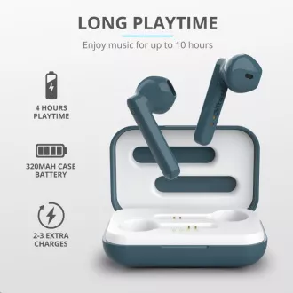 TRUST Primo Touch Bluetooth vezeték nélküli fülhallgató - kék