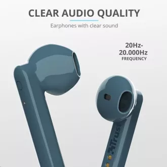 TRUST Primo Touch Bluetooth vezeték nélküli fülhallgató - kék