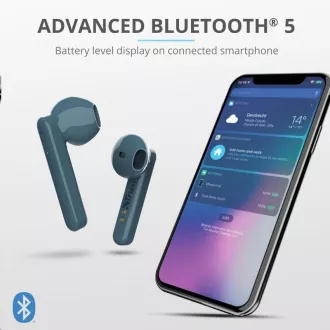 TRUST Primo Touch Bluetooth vezeték nélküli fülhallgató - kék