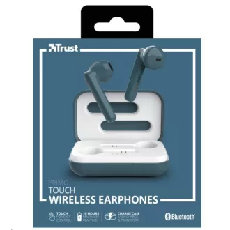 TRUST Primo Touch Bluetooth vezeték nélküli fülhallgató - kék