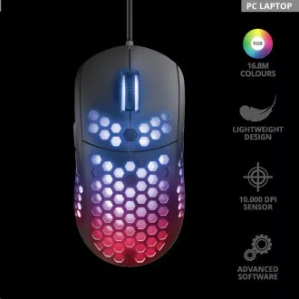 TRUST gaming egér GXT 960 Graphin Ultrakönnyű játékegér TRUST gaming egér GXT 960 Graphin Ultrakönnyű játékegér