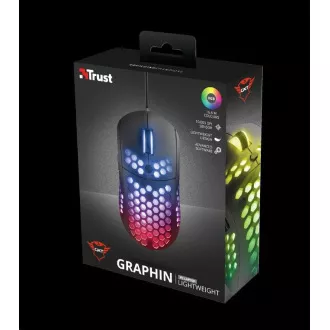 TRUST gaming egér GXT 960 Graphin Ultrakönnyű játékegér TRUST gaming egér GXT 960 Graphin Ultrakönnyű játékegér