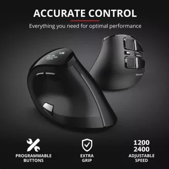 TRUST ergonomikus egér Voxx újratölthető, ergonomikus vezeték nélküli egér TRUST ergonomikus egér Voxx újratölthető, ergonomikus vezeték nélküli egér