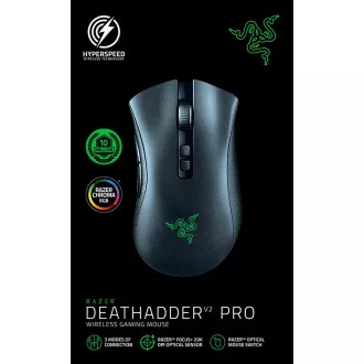 RAZER egér DeathAdder V2 Pro, ergonómikus játékegér
