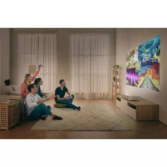 Optoma Laser Projection TV CinemaX P2 (DLP, LASER, FULL 3D, UHD, 3 000 ANSI, HDMI, RJ45, 2x10 W hangszóró)