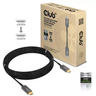 Club3D kábel Ultra Fast HDMI™ tanúsított AOC kábel 8K60Hz, 4K120Hz, 10m