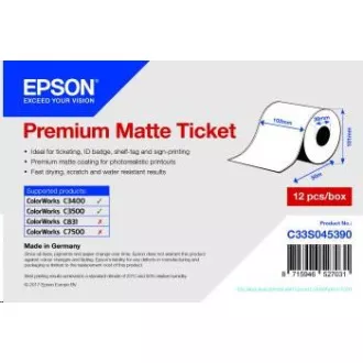 Epson nyugta-/utalványtekercs (végtelen), normál papír, 102 mm