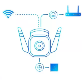 TP-Link Tapo C310 kültéri/kültéri kamera, (3MP, 1296p, WiFi, IR 30m, micro SD kártya)
