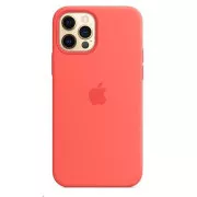 APPLE iPhone 12/12 Pro szilikon tok MagSafe-el - rózsaszín citrus
