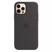 APPLE iPhone 12/12 Pro szilikon tok MagSafe-el - fekete