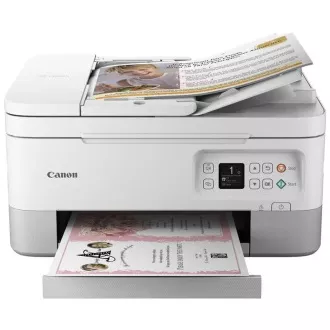 Canon PIXMA TS7451 nyomtató fehér - színes, MF (nyomtatás, másoló, szkennelés, felhő), duplex, USB, Wi-Fi, Bluetooth Canon PIXMA TS7451 nyomtató fehér - színes, MF (nyomtatás, másoló, szkennelés, felhő), duplex, USB, Wi-Fi, Bluetooth
