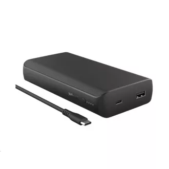 TRUST power bank Laro, 65W, 20000 mAh, USB-C - notebookokhoz, laptopokhoz, MAC-hez TRUST power bank Laro, 65W, 20000 mAh, USB-C - notebookokhoz, laptopokhoz, MAC-hez