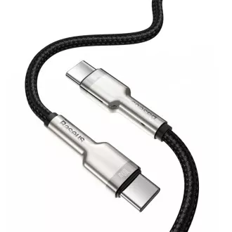 Baseus Cafule sorozatú töltő-/adatkábel USB-C dugasz USB-C dugó fém csatlakozókkal 100W 1m, fekete