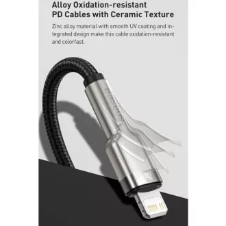 Baseus Cafule sorozatú USB-C töltő / adatkábel Lightning PD 20W 1m-hez, fehér