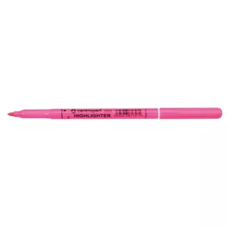 Highlighter Centropen 2532 rózsaszín hengeres hegy 1,8 mm