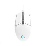 Logitech G102 2. generációs LIGHTSYNC játékegér, USB, EER, fehér