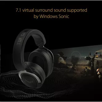 ASUS TUF Gaming H3 Gun Fém fejhallgató, Gaming Headset, fekete-szürke