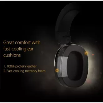 ASUS TUF Gaming H3 Gun Fém fejhallgató, Gaming Headset, fekete-szürke