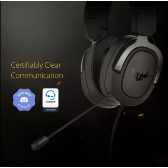 ASUS TUF Gaming H3 Gun Fém fejhallgató, Gaming Headset, fekete-szürke