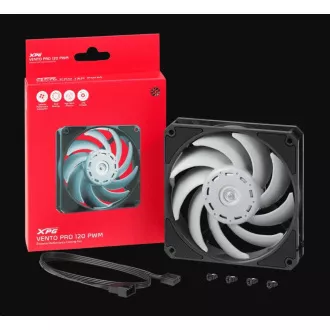 ADATA XPG ventilátor VENTO PRO 120 PWM, 4 tűs csatlakozóval ADATA XPG ventilátor VENTO PRO 120 PWM, 4 tűs csatlakozóval