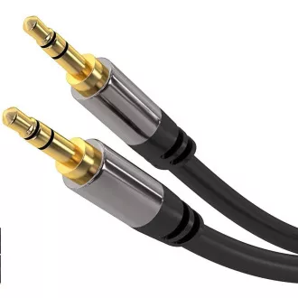 PREMIUMCORD kábel, Jack 3,5 mm - Jack 3,5 mm M/M 5m