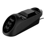 iPega PG-9180 Dupla töltő dokkolóállomás PS4 gamepadekhez, fekete