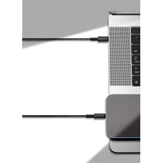 Baseus Tungsten Gold gyorstöltő / adatkábel USB-C és Lightning PD 20W 2m, fekete