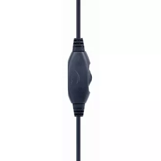 GEMBIRD fejhallgató mikrofonnal GHS-05-O, játékhoz, fekete-narancssárga, 1x 4 pólusú 3, 5 mm-es jack csatlakozó