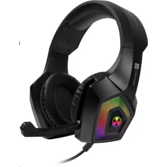 CONNECT IT gaming fejhallgató BATTLE RGB Ed. 3, mikrofonnal, fekete