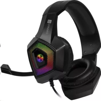 CONNECT IT gaming fejhallgató BATTLE RGB Ed. 3, mikrofonnal, fekete
