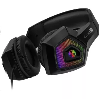 CONNECT IT gaming fejhallgató BATTLE RGB Ed. 3, mikrofonnal, fekete