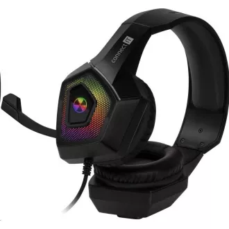 CONNECT IT gaming fejhallgató BATTLE RGB Ed. 3, mikrofonnal, fekete