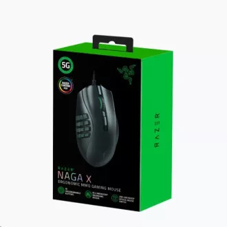 RAZER egér NAGA X, Ergonomikus MMO Gaming Mouse RAZER egér NAGA X, Ergonomikus MMO Gaming Mouse