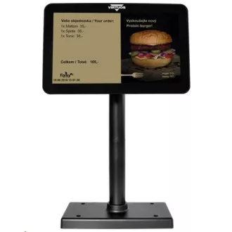 Virtuos 10, 1" színes LCD vásárlói monitor SD1010R, USB, fekete