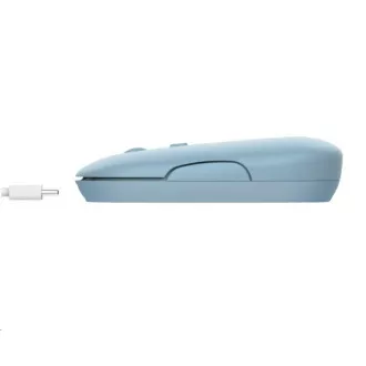 TRUST egér PUCK, vezeték nélküli, USB, kék, bluetooth