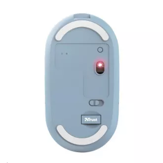 TRUST egér PUCK, vezeték nélküli, USB, kék, bluetooth