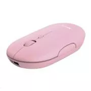 TRUST egérPUCK, vezeték nélküli, USB, rózsaszín