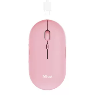 TRUST egérPUCK, vezeték nélküli, USB, rózsaszín TRUST egérPUCK, vezeték nélküli, USB, rózsaszín