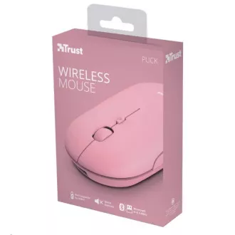 TRUST egérPUCK, vezeték nélküli, USB, rózsaszín TRUST egérPUCK, vezeték nélküli, USB, rózsaszín