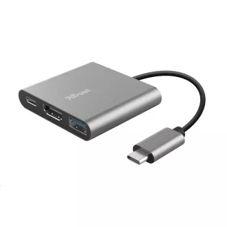 TRUST DALYX adapter, 3 az 1-ben, USB-C