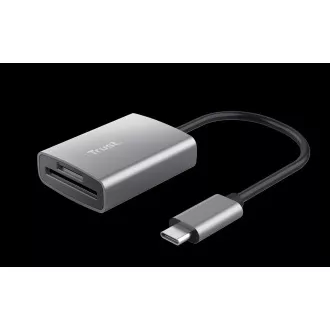 TRUST memóriakártya-olvasó DALYX Fast, Külső, USB-C, 8cm