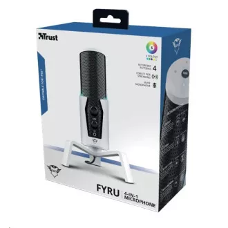 TRUST mikrofon GXT 258W Fyru USB 4-in-1 Streaming mikrofon PS5 TRUST mikrofon GXT 258W Fyru USB 4-in-1 Streaming mikrofon PS5