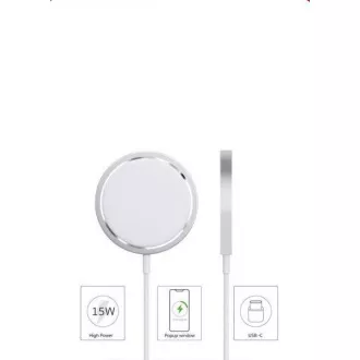 COTEetCI mágneses vezeték nélküli töltő 15 W (kompatibilis az iPhone 12 MagSafe készülékkel)