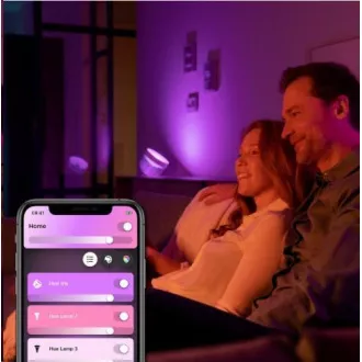 PHILIPS COL Iris Asztali lámpa Hue Fehér és színvilágú, fehér PHILIPS COL Iris Asztali lámpa Hue Fehér és színvilágú, fehér