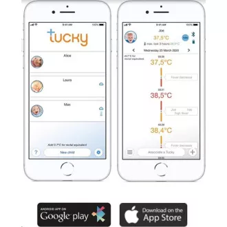 TUCKY - Intelligens hőmérő és helyzetfigyelő 2in1