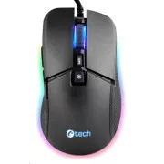 C-TECH játék egér Dawn, alkalmi játék, 6400 DPI, RGB háttérvilágítás, USB