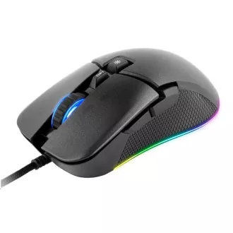 C-TECH játék egér Dawn, alkalmi játék, 6400 DPI, RGB háttérvilágítás, USB
