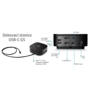 HP USB-C G5 Dock EURO - Dokkoló állomás HP USB-C G5 Dock EURO - Dokkoló állomás