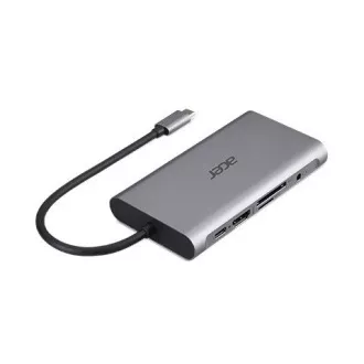 ACER 12v1 Type C dongle: 2 x USB3.2, 2 x USB2.0, 1 x SD / TF, 2 x HDMI, 1 x PD, 1 x DP, 1 x RJ45, 1 x 3.5 audio